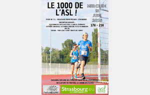 Le 1000 de l’Asl : STRASBOURG (67) stade de l'Ill