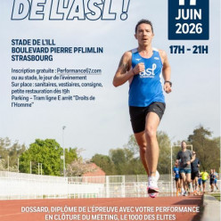 Les 1000m de l'ASL : STRASBOURG (67) Stade de l'Ill